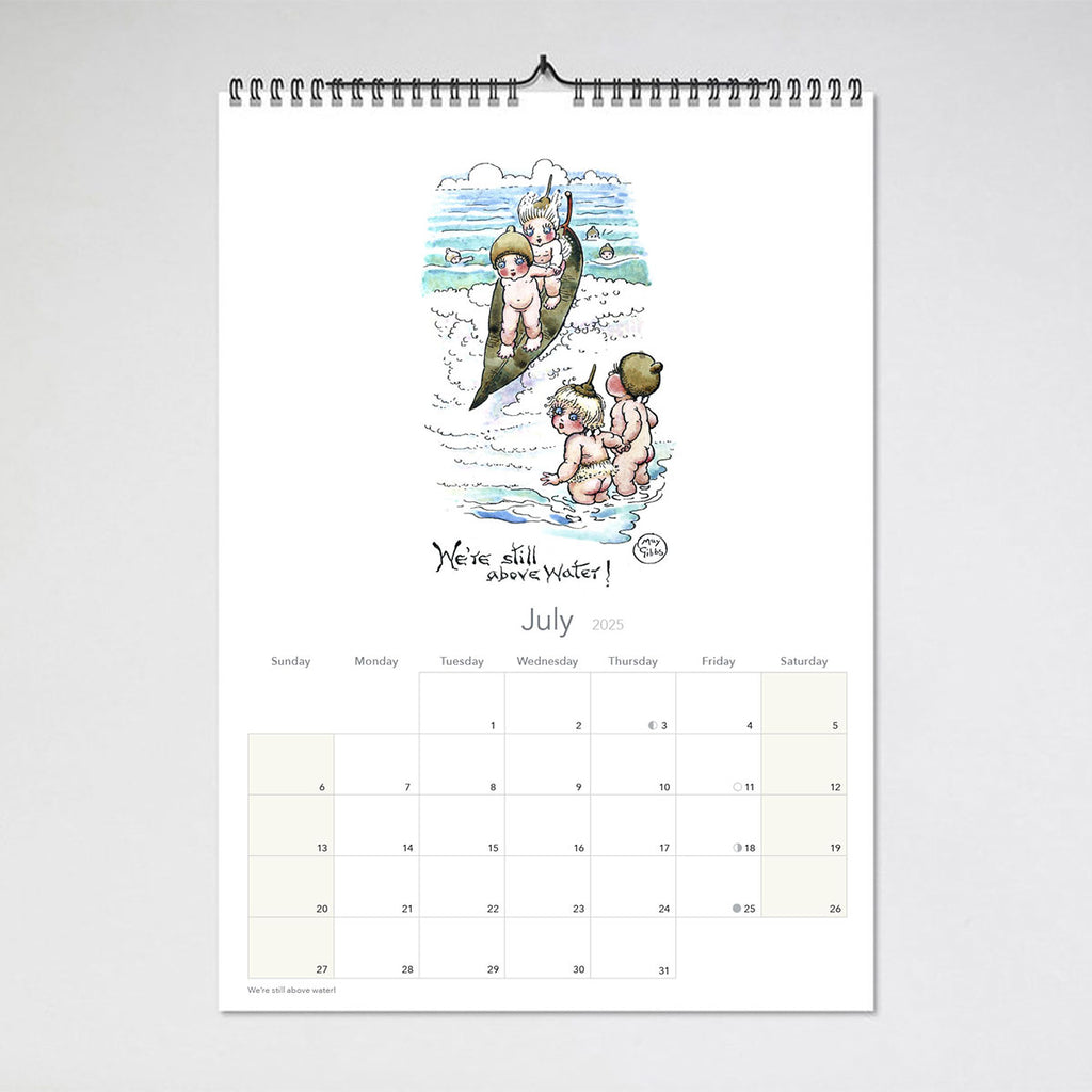 2025 Calendar May Gibbs Blue Island Press National Museum Australia