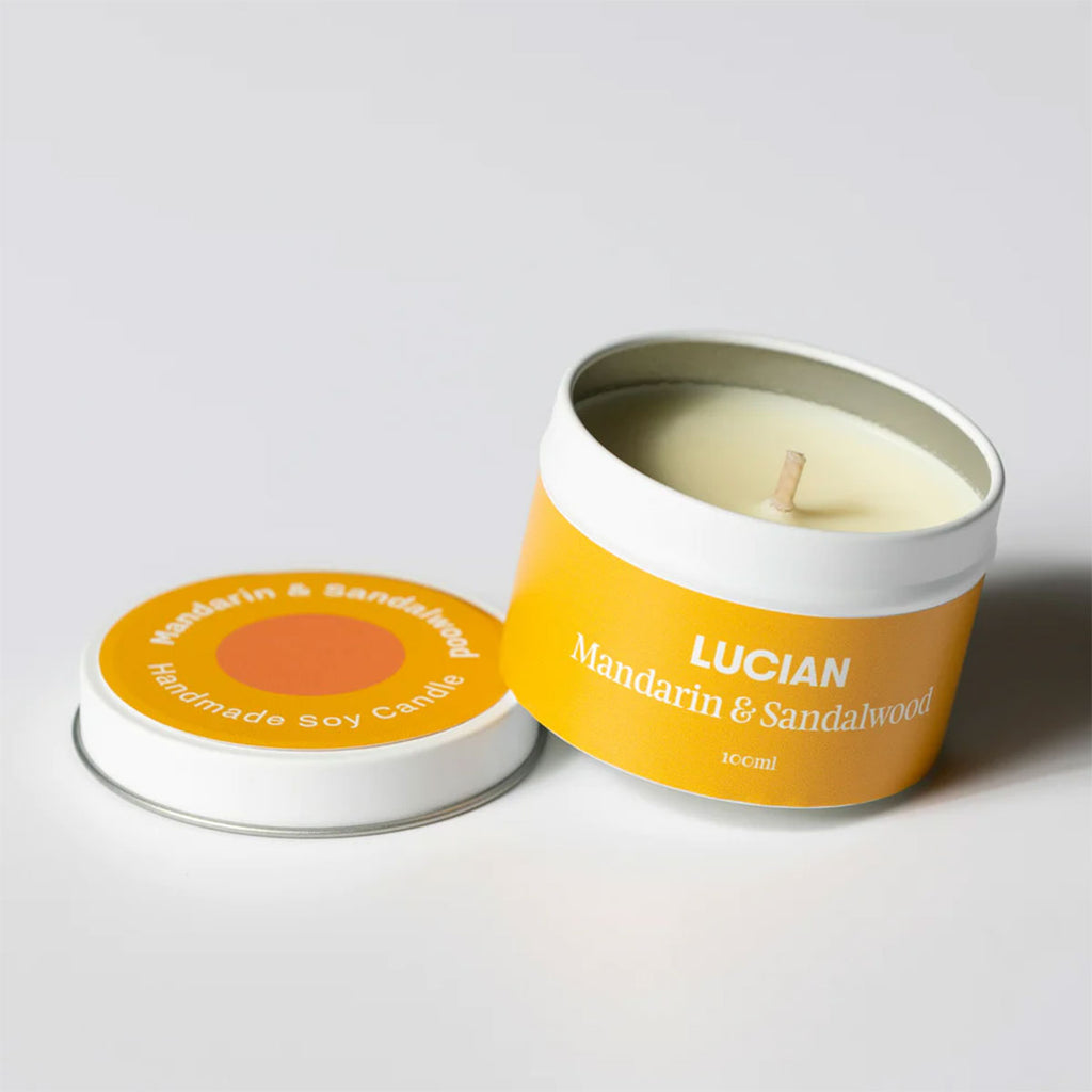 Glass Candle Watermelon Eucalyptus - Lucian Candles main image 0