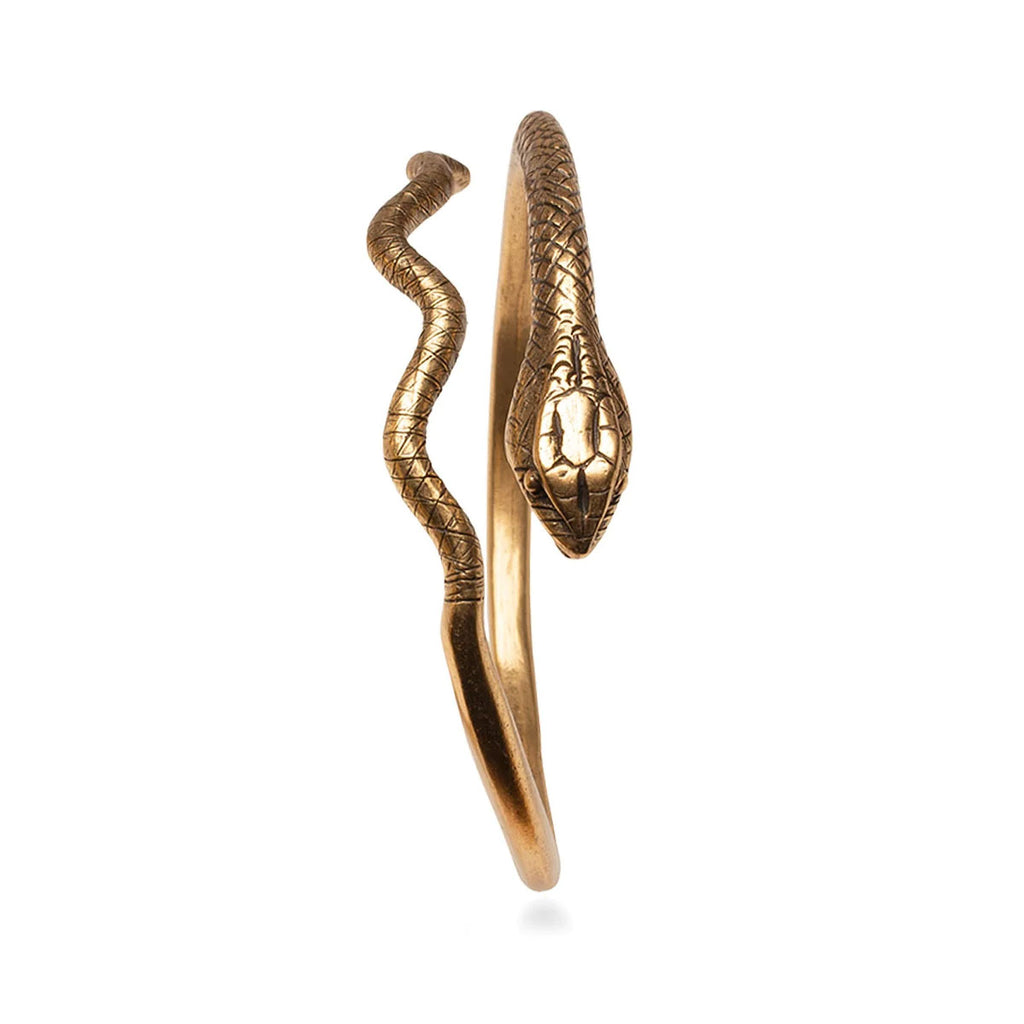 Egyptian Snake Bracelet Antiqued Gold Dicoveries Inc National