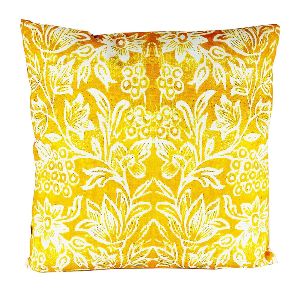 Cushions Canvas Water Resistant Suzani Yellow Anna Chandler Design