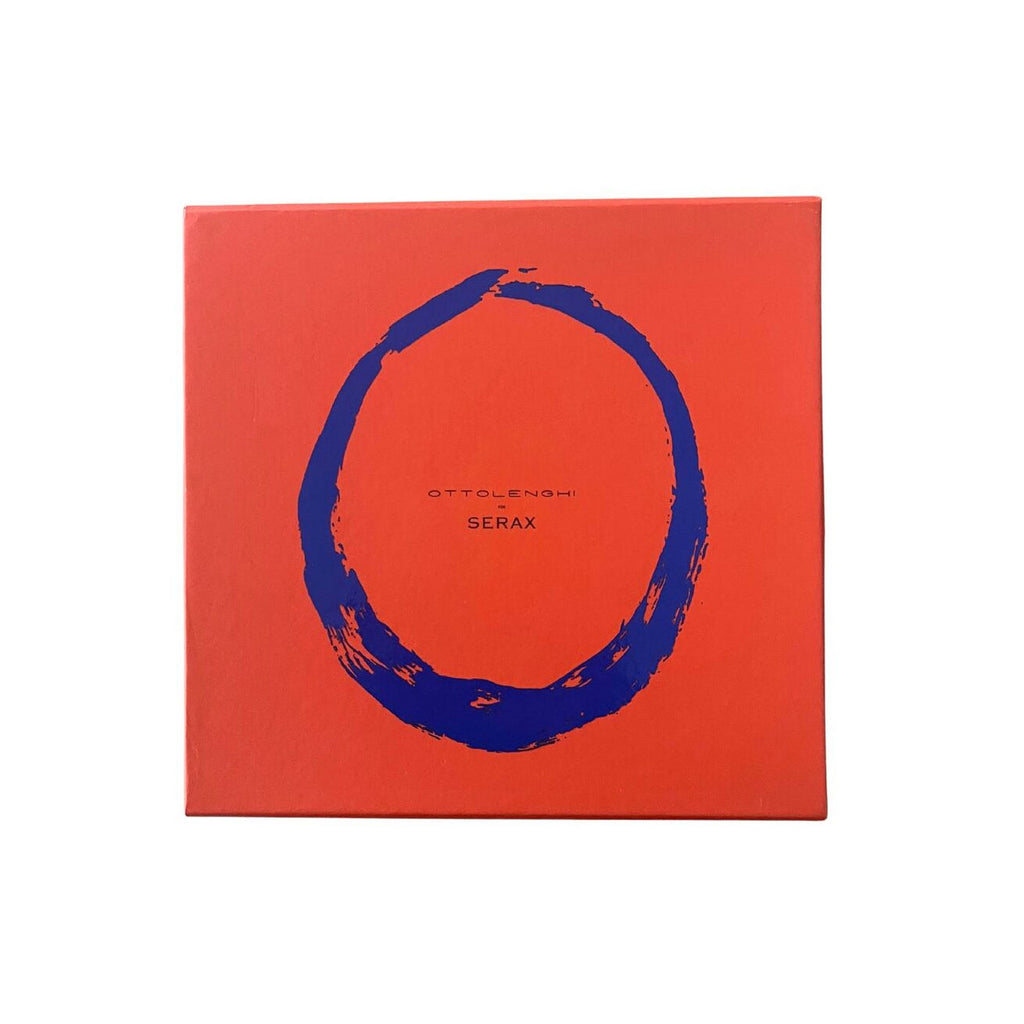 Plate L White with Blue Stripes FEAST Ottolenghi - Gourmet Brands