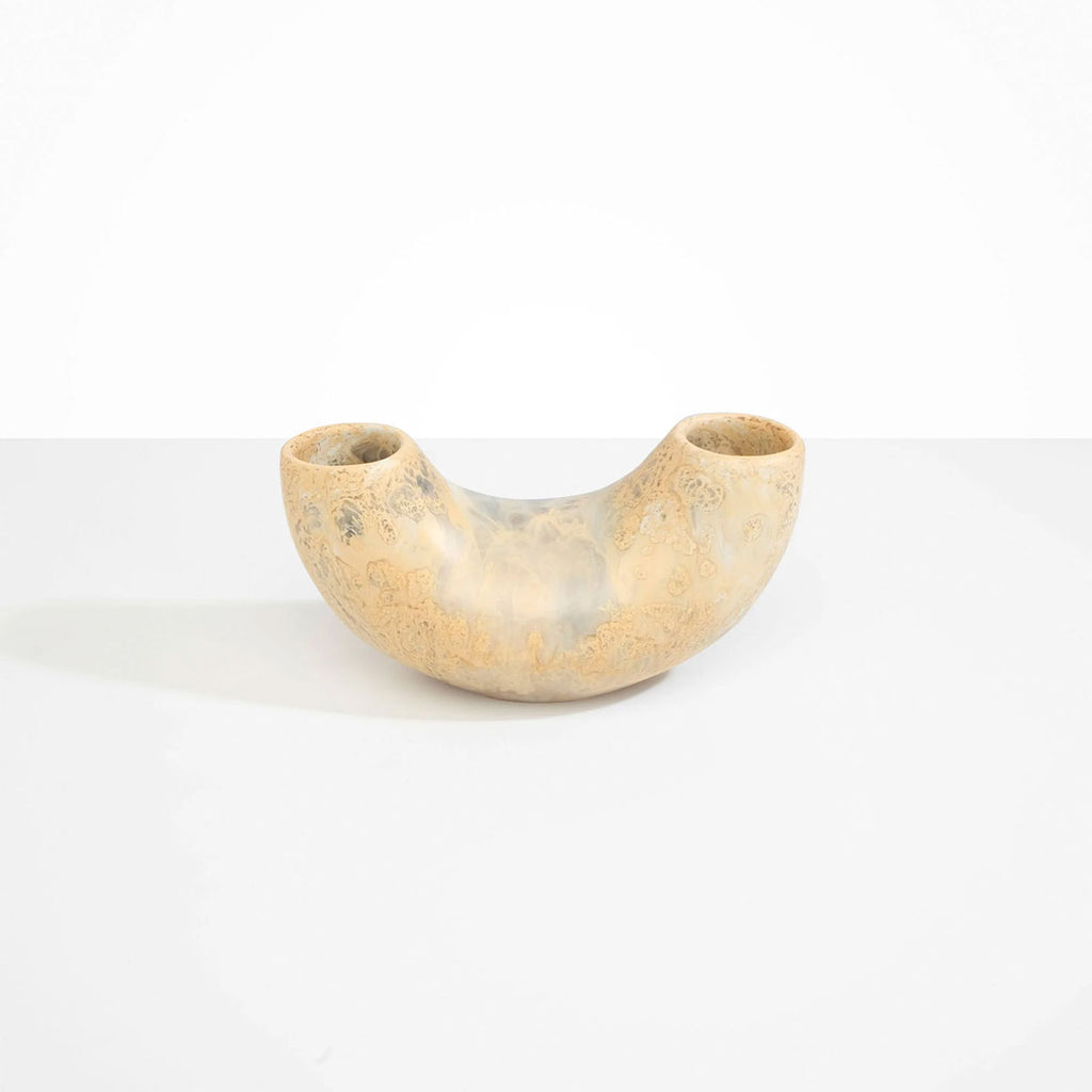 Medium Horn Vase White Marble - Dinosaur Designs main image 0