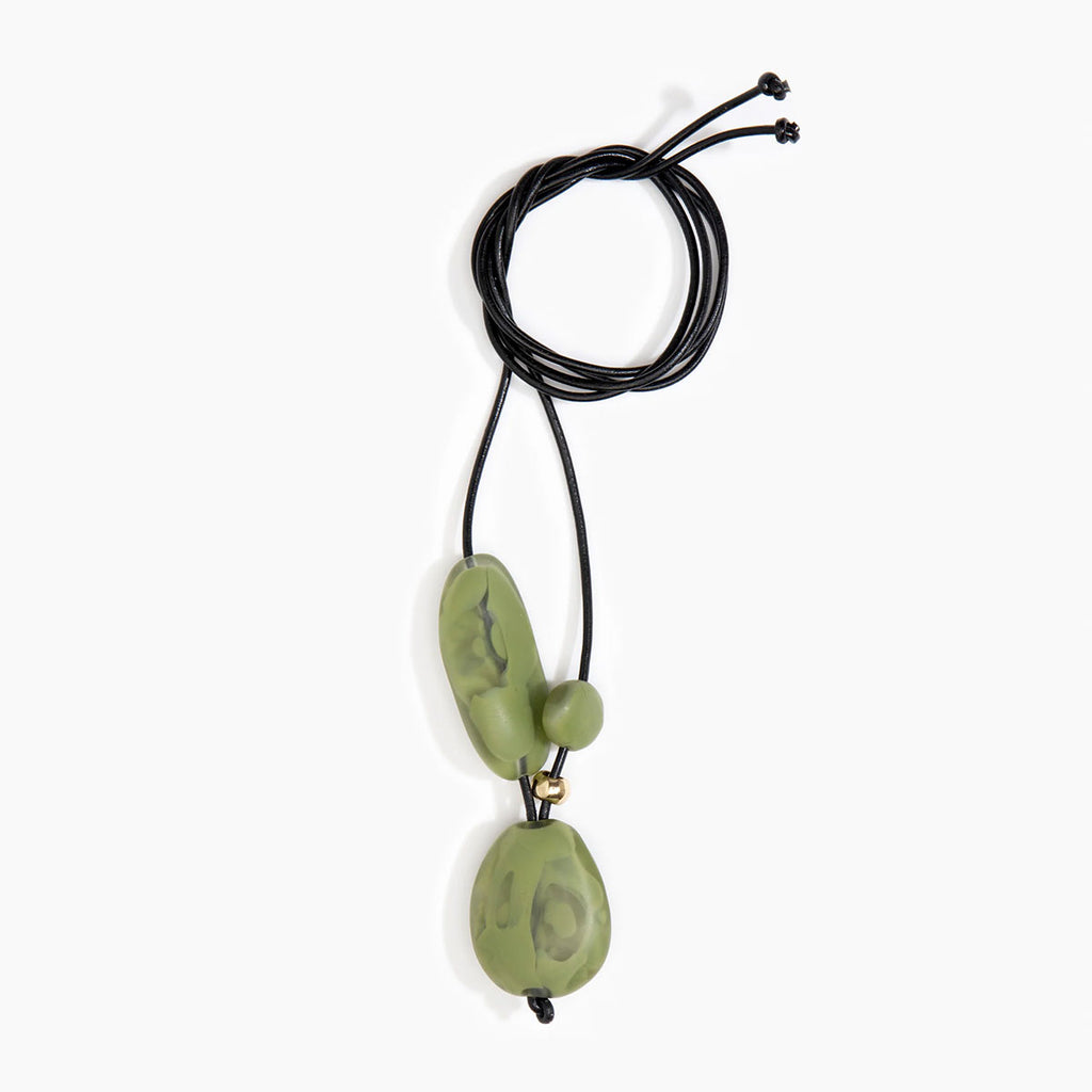 Horn Ring Olive LRG - Dinosaur Designs