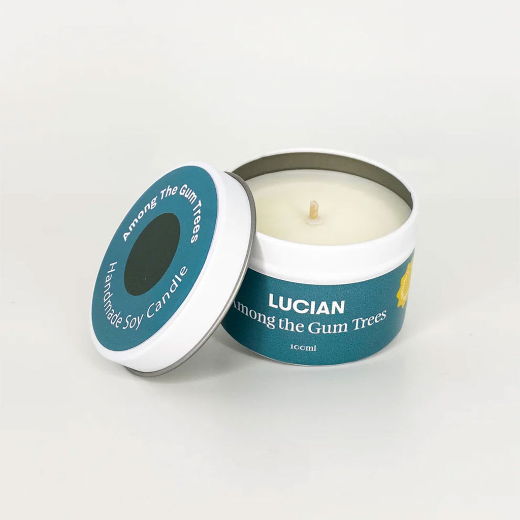 Glass Candle Watermelon Eucalyptus - Lucian Candles main image 1