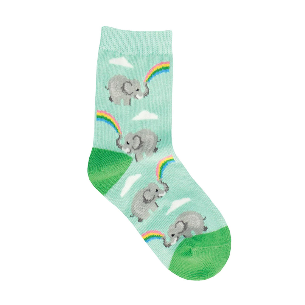 Socks Kids Elephant Rainbow 24Y Socksmith National Museum Australia