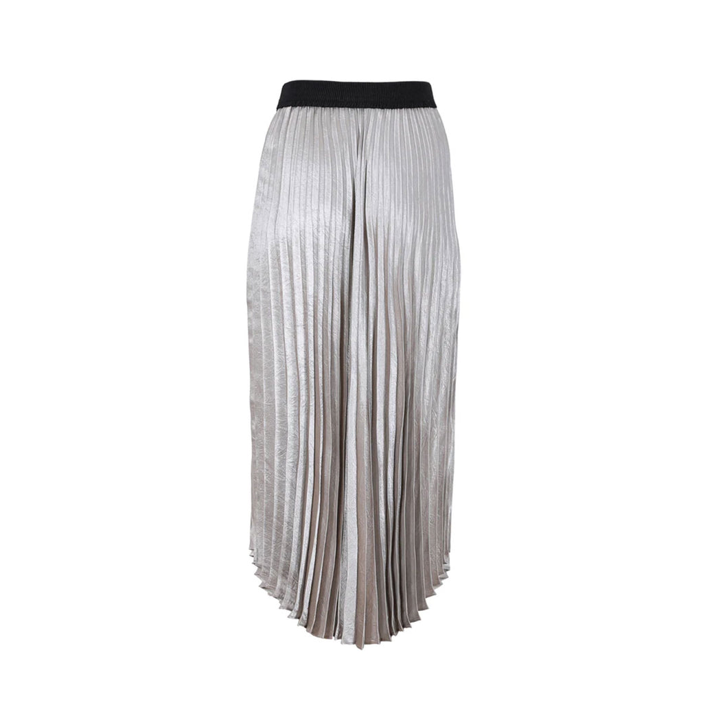 Silver pleated 2025 skirt au