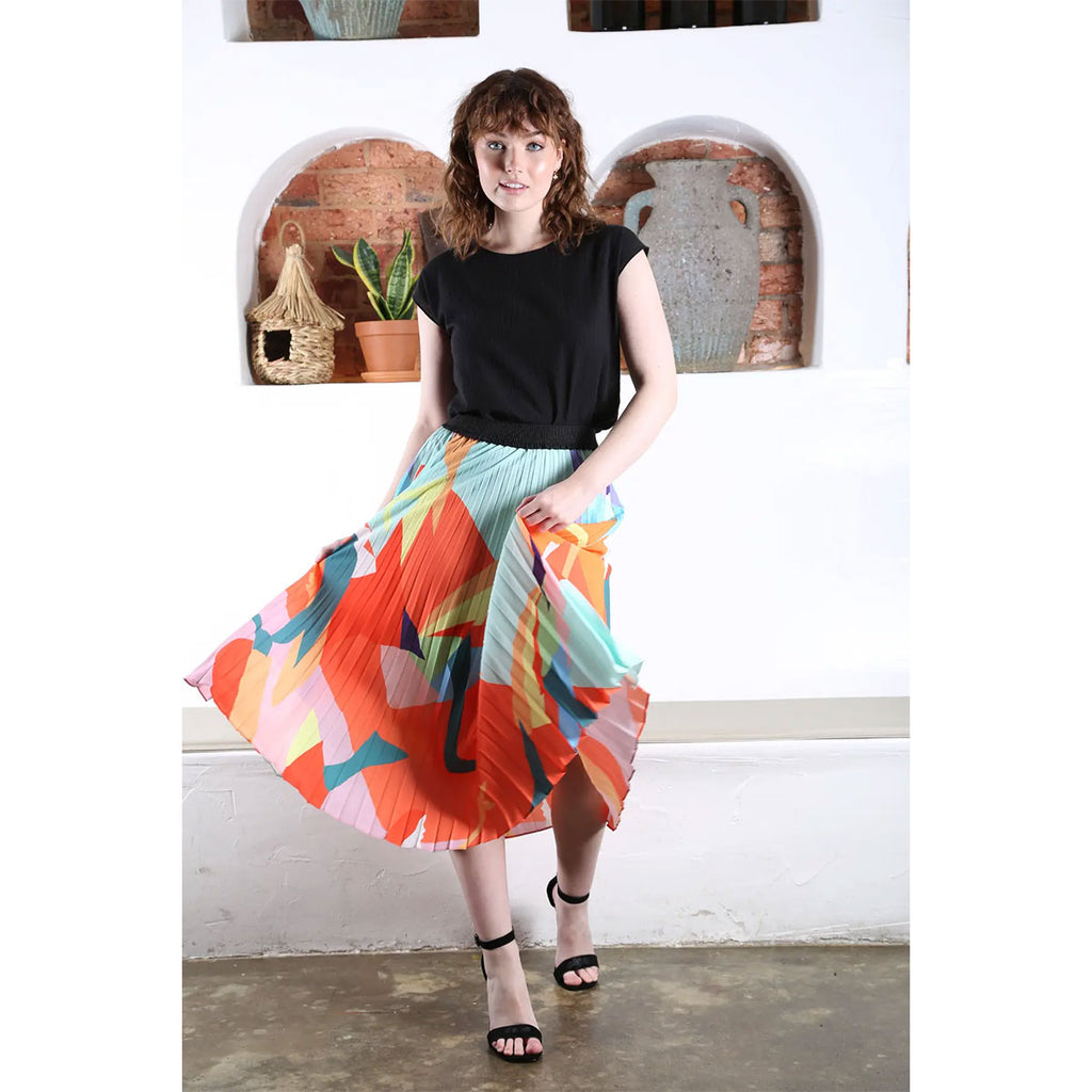 Skirt Kismet Milwaukee Azure Fine Cord - Olga De Polga