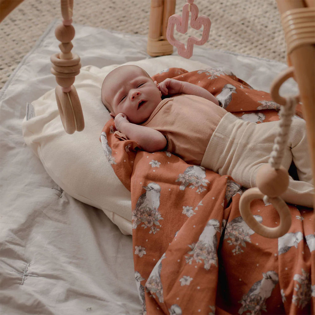 Baby Swaddle Organic Kookaburra Little Koala Living National Museum