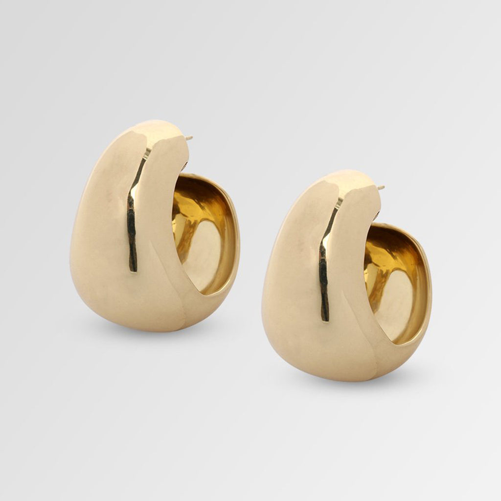 Large Chifferi Hoop Earrings - Silver – Dinosaur Designs US
