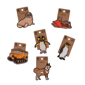 Penguin patch on a card with 'National Museum Australia' branding.