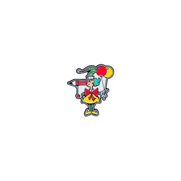 A Mr Squiggle shaped hat pin.