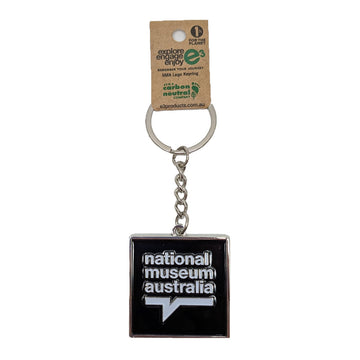 Keychain with National Museum of Australia logo on a white background.