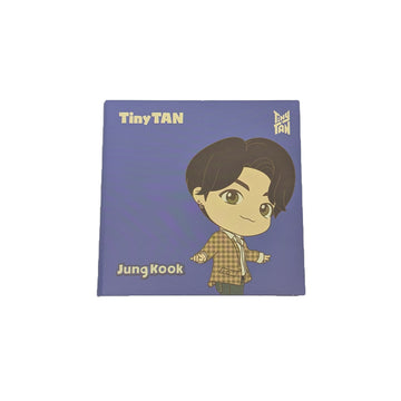 Notepad cover with an illustration of JungKook from BTS.