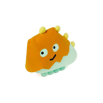 Plush toy with a cartoonish design on a white background.