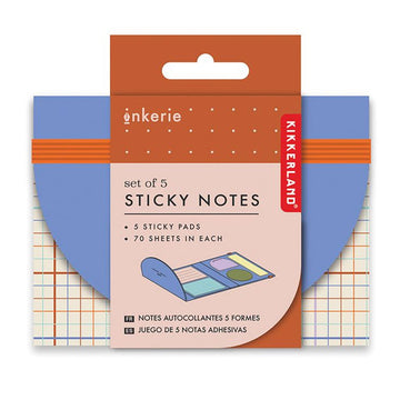 Packaging of Kikkerland sticky notes with colorful design