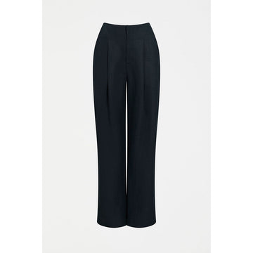 A pair of women's navy pants.