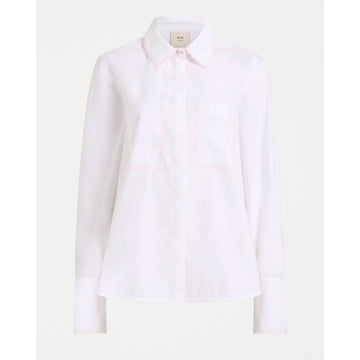 White shirt on a light gray background.