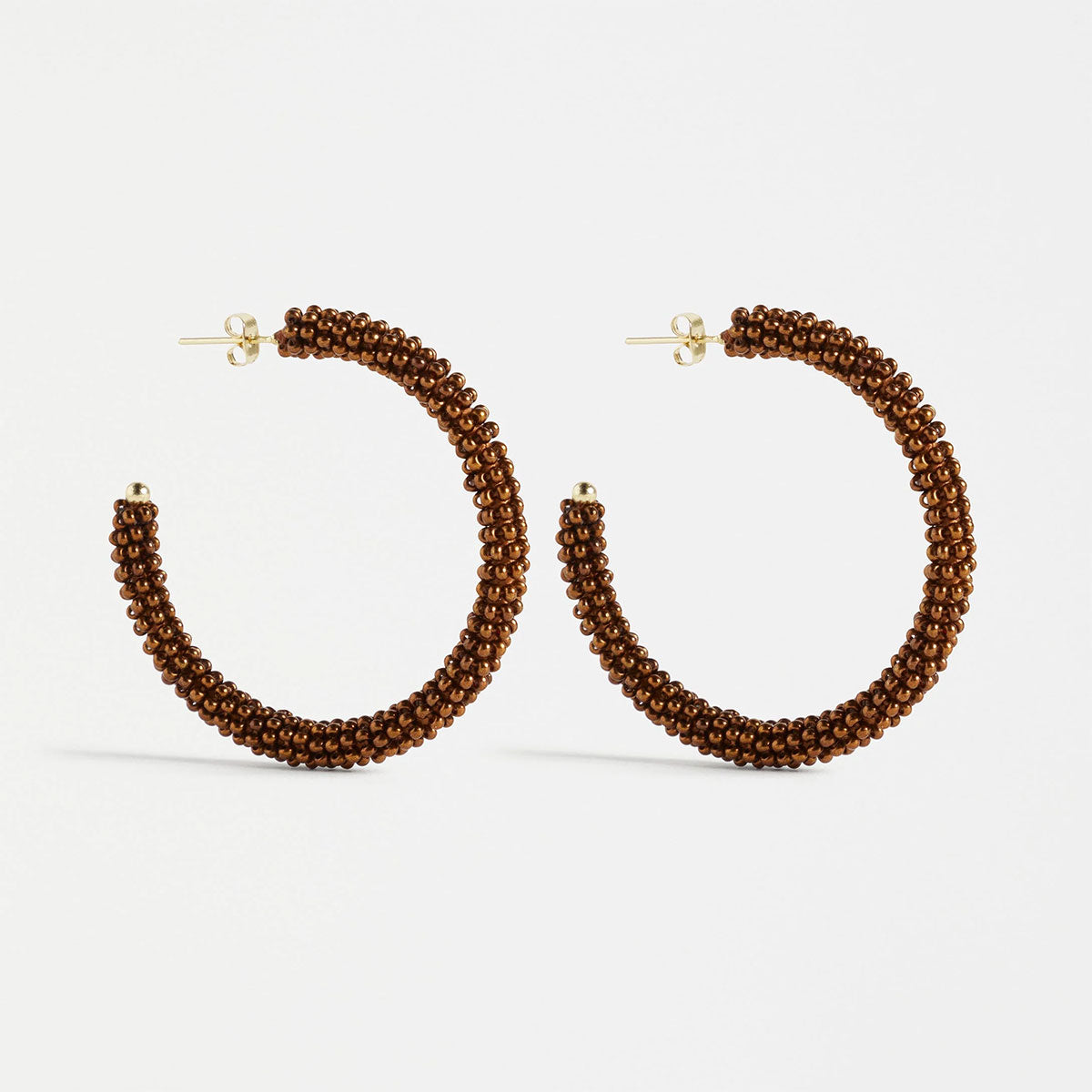 Bronze hoop outlet earrings