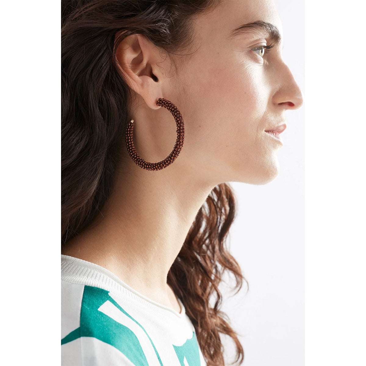 Bronze hoop outlet earrings