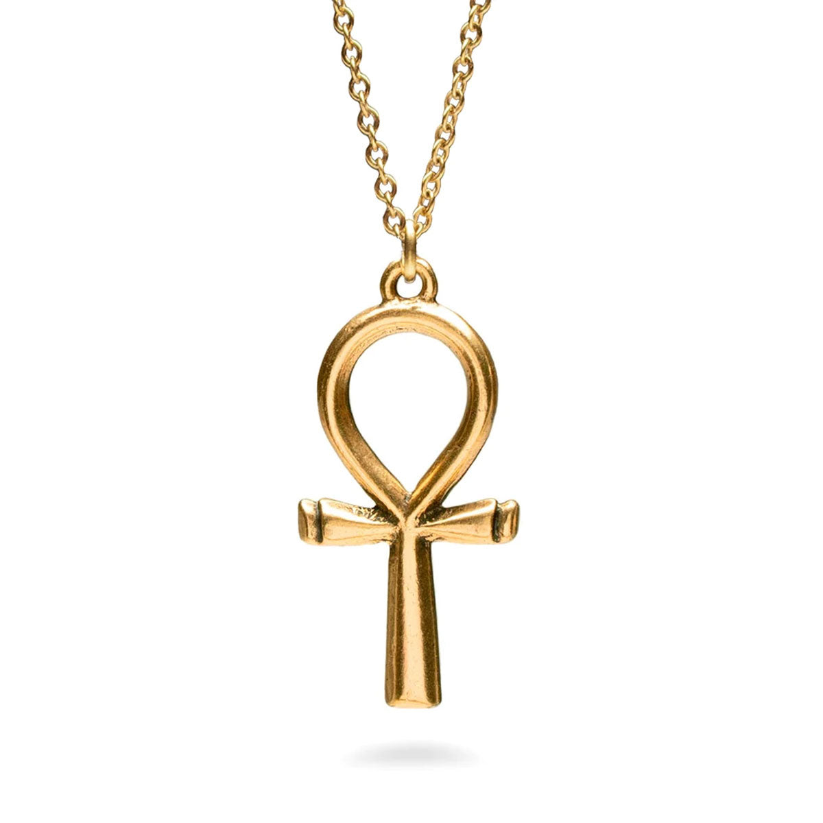 Diamond Ankh Cross Pendant Necklace in Solid Gold | Takar Jewelry