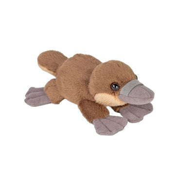 A small soft toy shaped like a platypus.