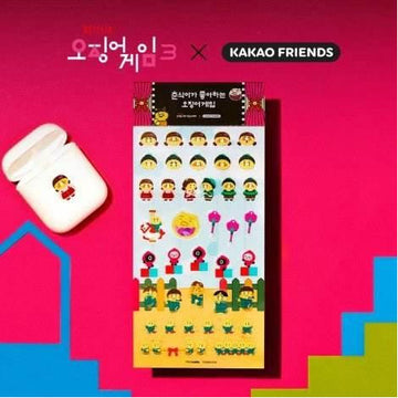 Sheet of colorful stickers with cartoon characters on a white background.