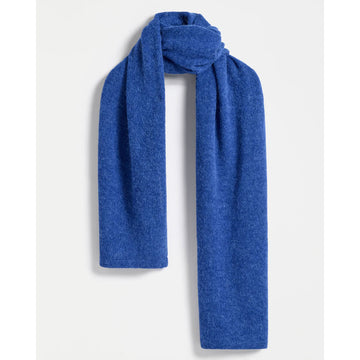 Blue scarf on a white background.