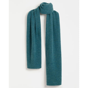 Teal scarf on a white background.