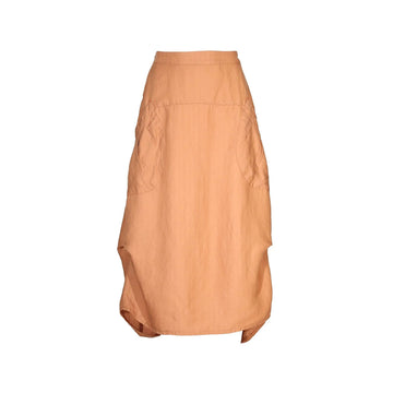 Orange skirt on a white background.