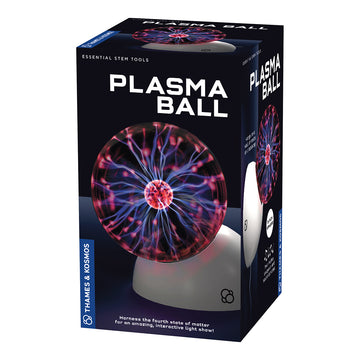 A rectangle box with the title 'Plasma Ball' with a photo of a sphere with a colourful plasma display.