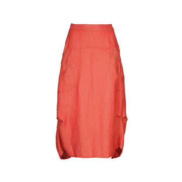 Orange skirt on a white background.
