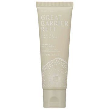 A tube of hand cream in a beige colour with the text 'Great Barrier Reef'.