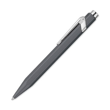 A hexagon shaped pen with a grey exterior.