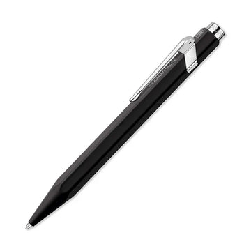 A hexagon shaped pen with a black exterior.