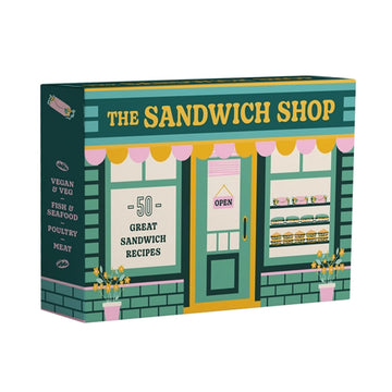 A box titled 'The Sandwich Shop' with an illustration of a sandwich shop in green.