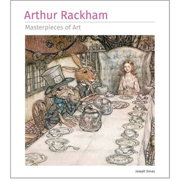 Book cover featuring artwork by Arthur Rackham with a rabbit and girl at a tea party table.