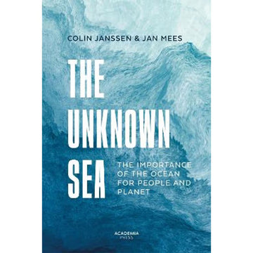 Book cover of 'The Unknown Sea' with ocean wave design.