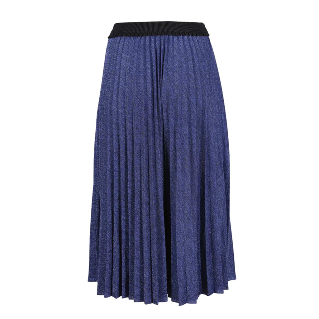 Lucy Lurex Pleated Skirt Blue - Olga De Polga – National Museum Australia