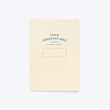 A white notebook with the heading 'Field Observations'.