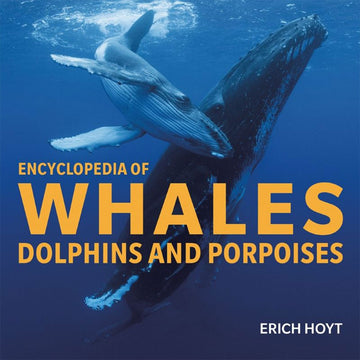 'Encyclopedia of Whales Dolphins and Porpoises' book cover featuring a photo of two whales in the ocean.