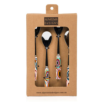 Teaspoon Set of 4 Gladys Bidu - Alperstein Designs