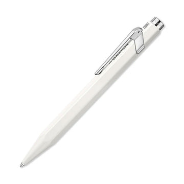 A hexagon shaped pen with a white exterior.