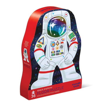 A puzzle box illustrated with a space man against a starry background.