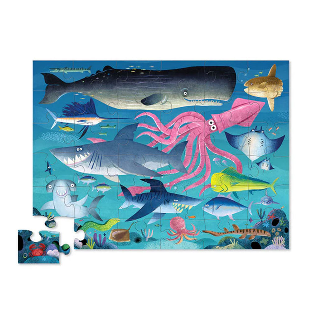 Floor Puzzle Sea Turtle 36pc Foil Stamped - Tiger Tribe main image 1