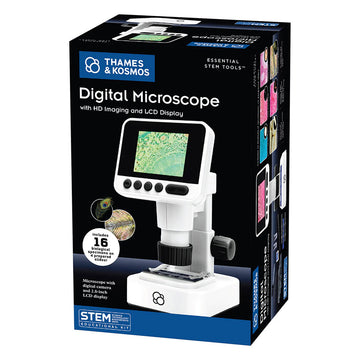 A box titled 'Digital Microscope' with a photo of the microscope and product information.