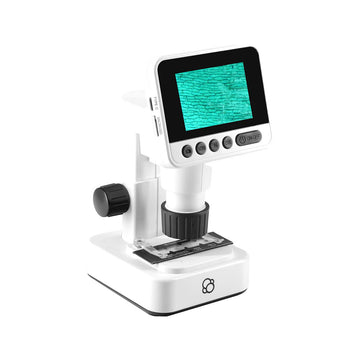 A box titled 'Digital Microscope' with a photo of the microscope and product information.