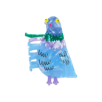 Colorful pigeon shaped hair clip.