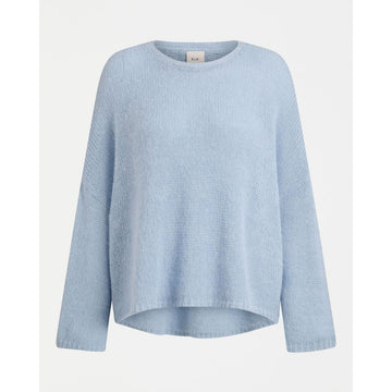 Light blue sweater on a white background.