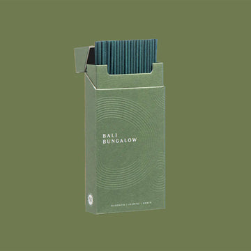 A green box titled 'Maho Bali Bungalow' against a dark green background.