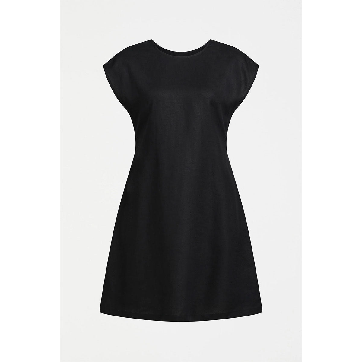 knee length dresses for ladies Elk | Honor Twist Cut-Out Back Linen Dress | Women's Short Dress
